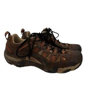 Keen Men's Alamosa Brown & Orange Hiking Shoes Size 15